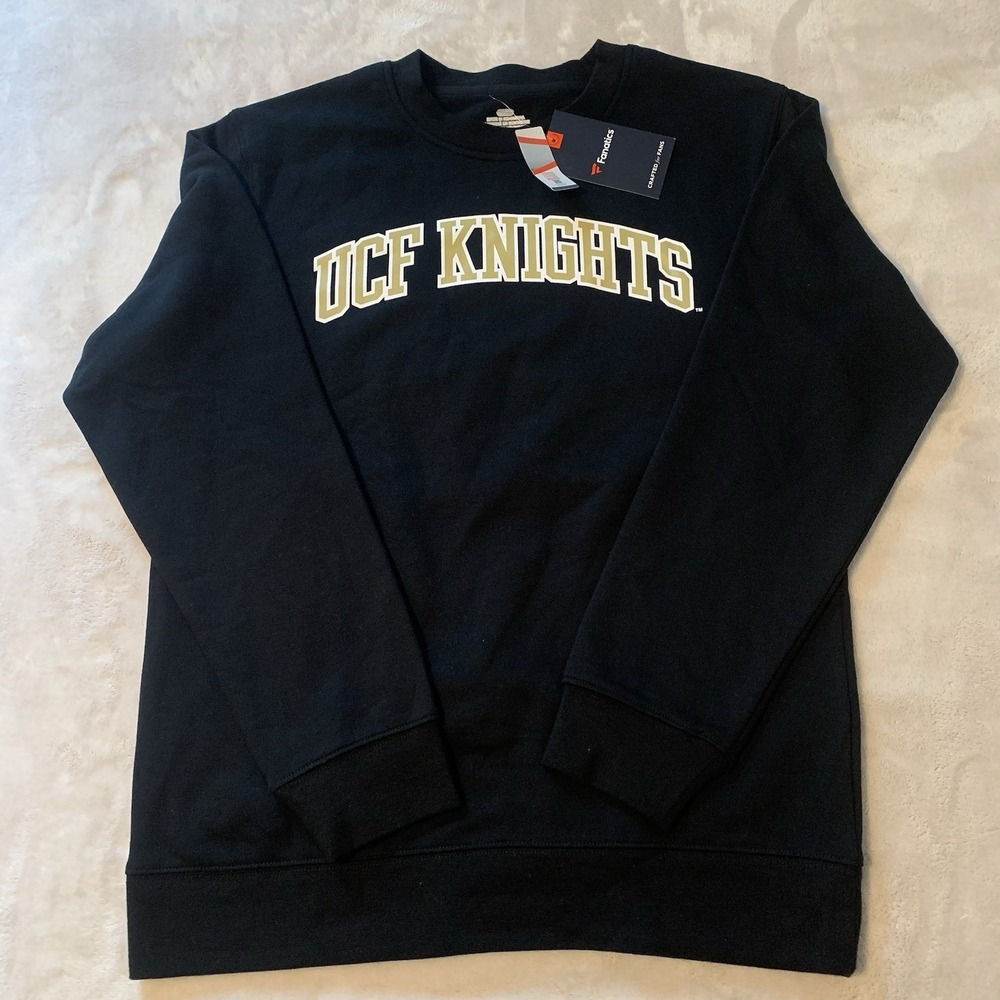 UCF Knights Unisex Size M Long Sleeve Color Black Pop Out Logo